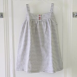 Mini Boden Gray Striped Sundress